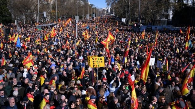 Manifestación Madrid Pedro Sánchez