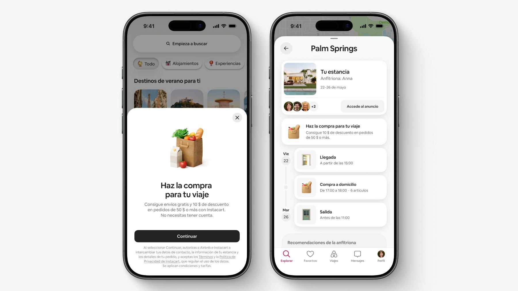 Airbnb alquilará coches y dejará hacer la compra desde su aplicación a partir de este verano
