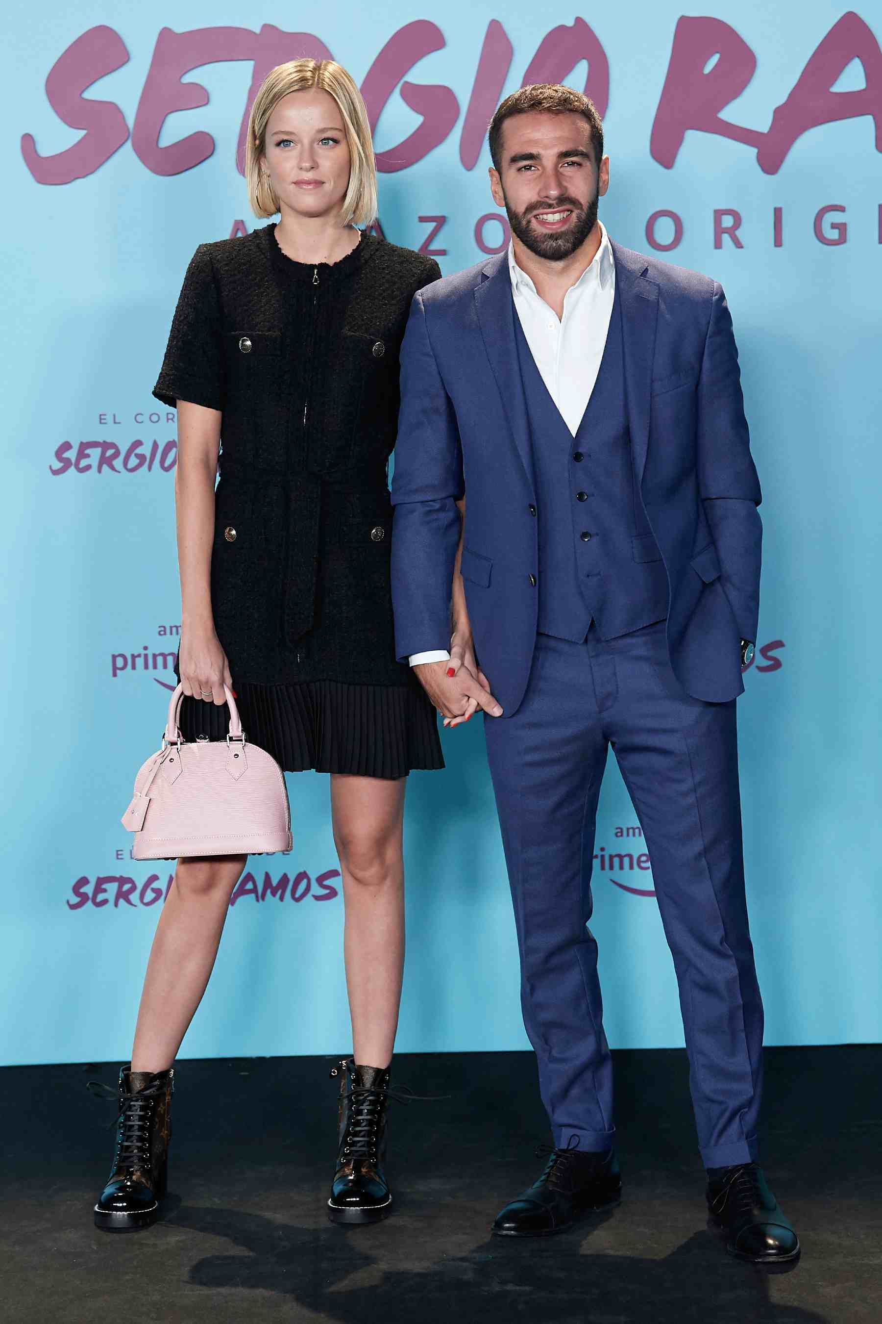Dani Carvajal y Dapnhe Cañizares en un evento en Madrid. (Foto: Getty Images)