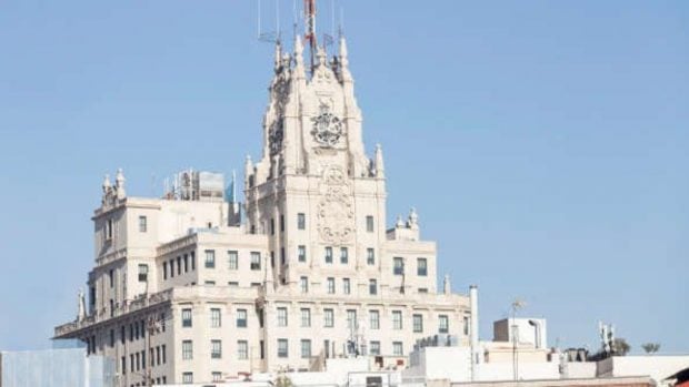 Edificio Telef&oacute;nica, Gran V&iacute;a, Tom&aacute;s Olivo