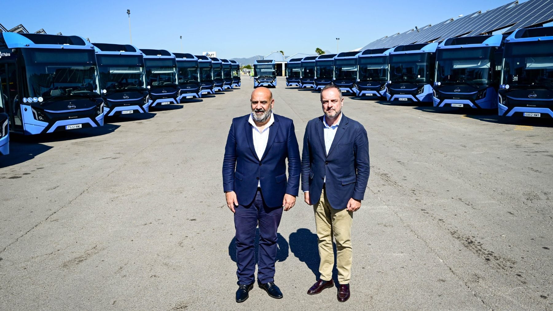 Puesta de largo de 23 nuevos autobuses eléctricos de la EMT Palma