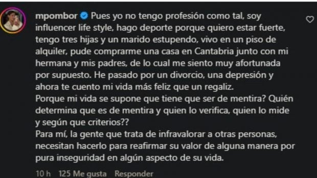 Marta Pombo responde a Ana Brito. (Foto: Redes Sociales)