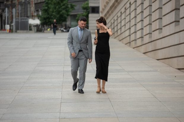 Meritxell Barrionuevo y Gabriel Rufi&aacute;n.