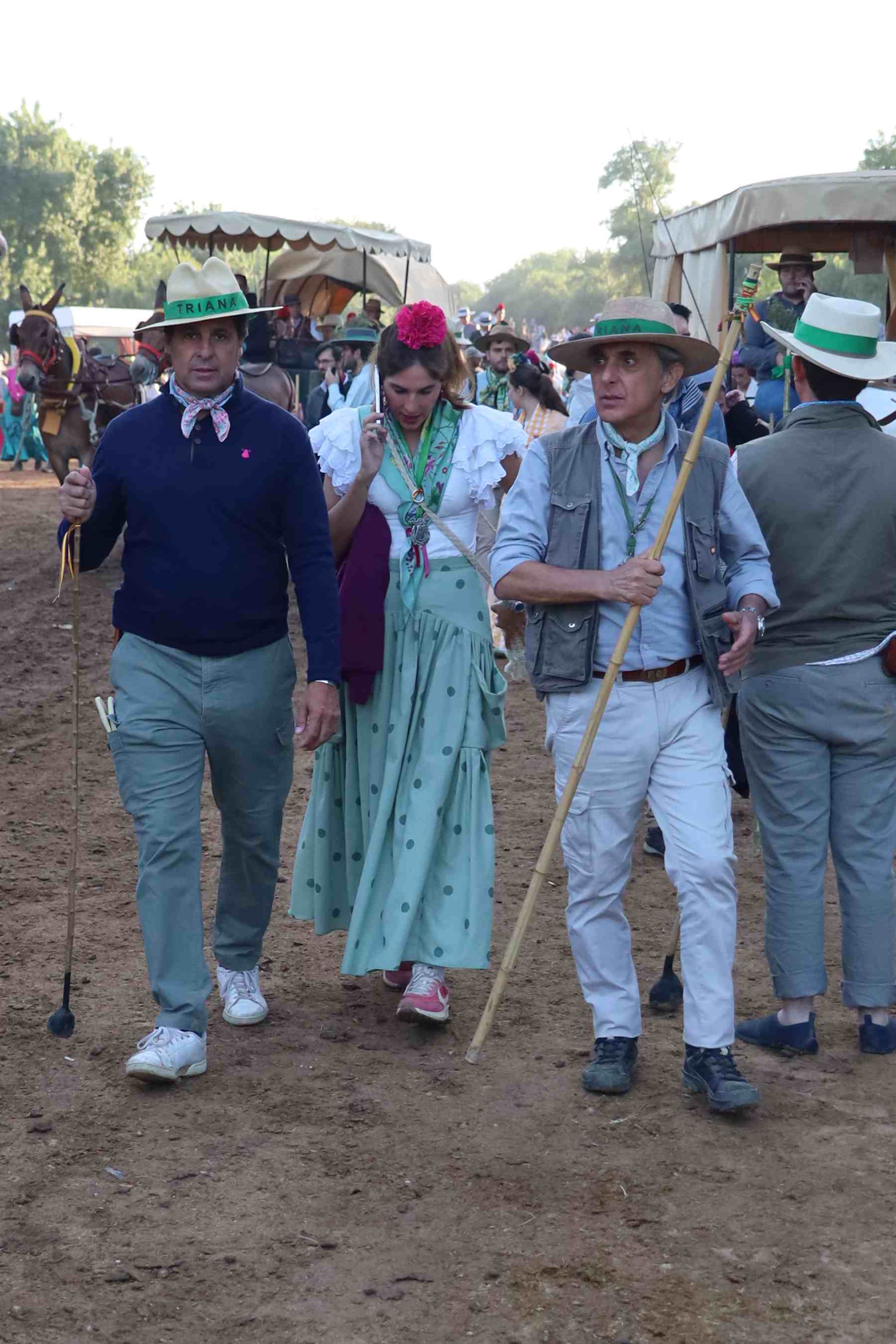 Francisco Rivera y Lourdes Montes en El Roc&iacute;o. (Foto: Europa Press)