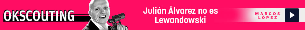 Julián Álvarez no es Lewandowski