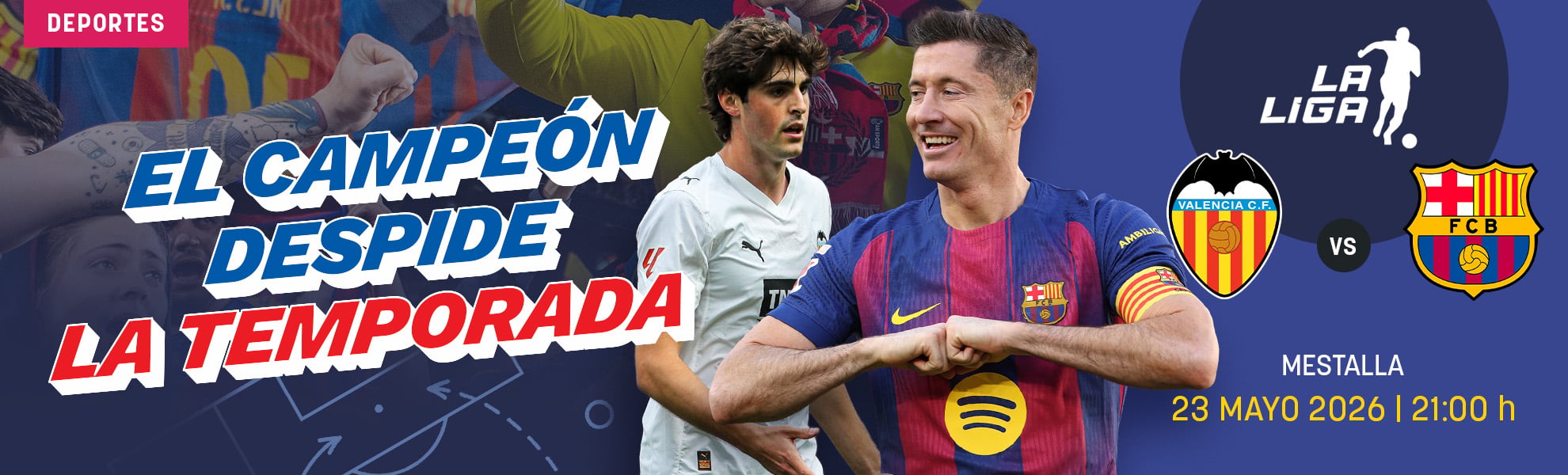 Valencia-Barcelona: el campeón despide la temporada