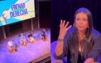 Retratan a Sarah Santaolalla en un acto de extrema izquierda: «Sois cómplices del gobierno más feminista, lleno de salidos y de puteros»