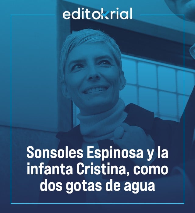 Sonsoles Espinosa y la infanta Cristina, como dos gotas de agua