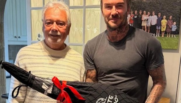 El regalo de Beckham a su suegro. (Foto: Instagram)