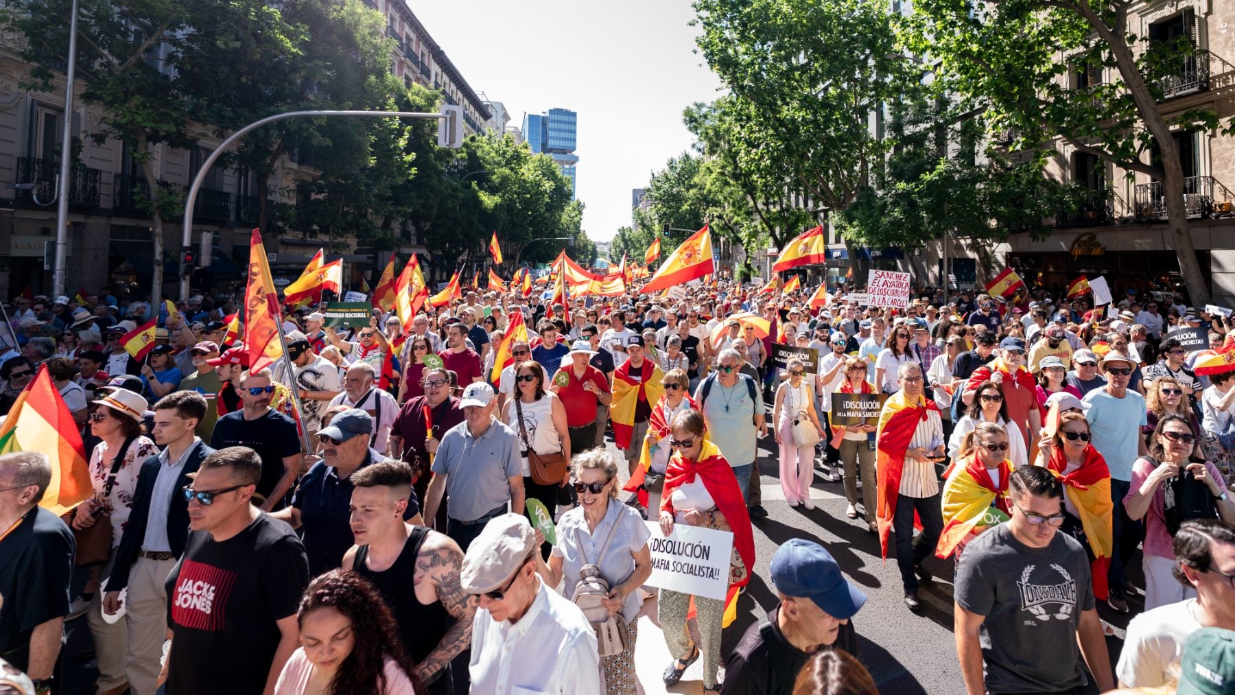 Más de 120.000 personas exigen en Madrid elecciones generales ya: ¡Sánchez, dimisión!