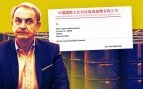 José Luis Rodríguez Zapatero y la carta de la empresa del Partido Comunista chino.