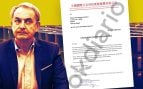 José Luis Rodríguez Zapatero y la carta de la empresa del Partido Comunista chino.
