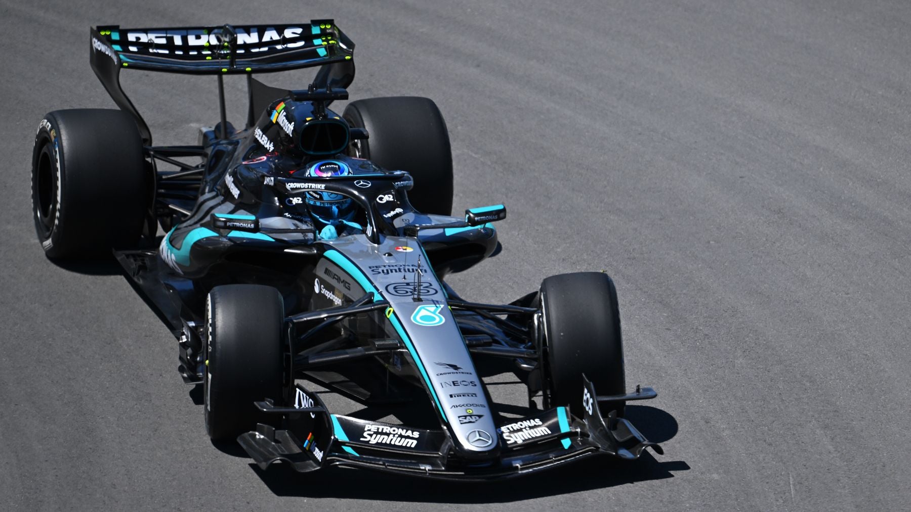 George Russell, durante el GP de Canadá de F1. (Getty)