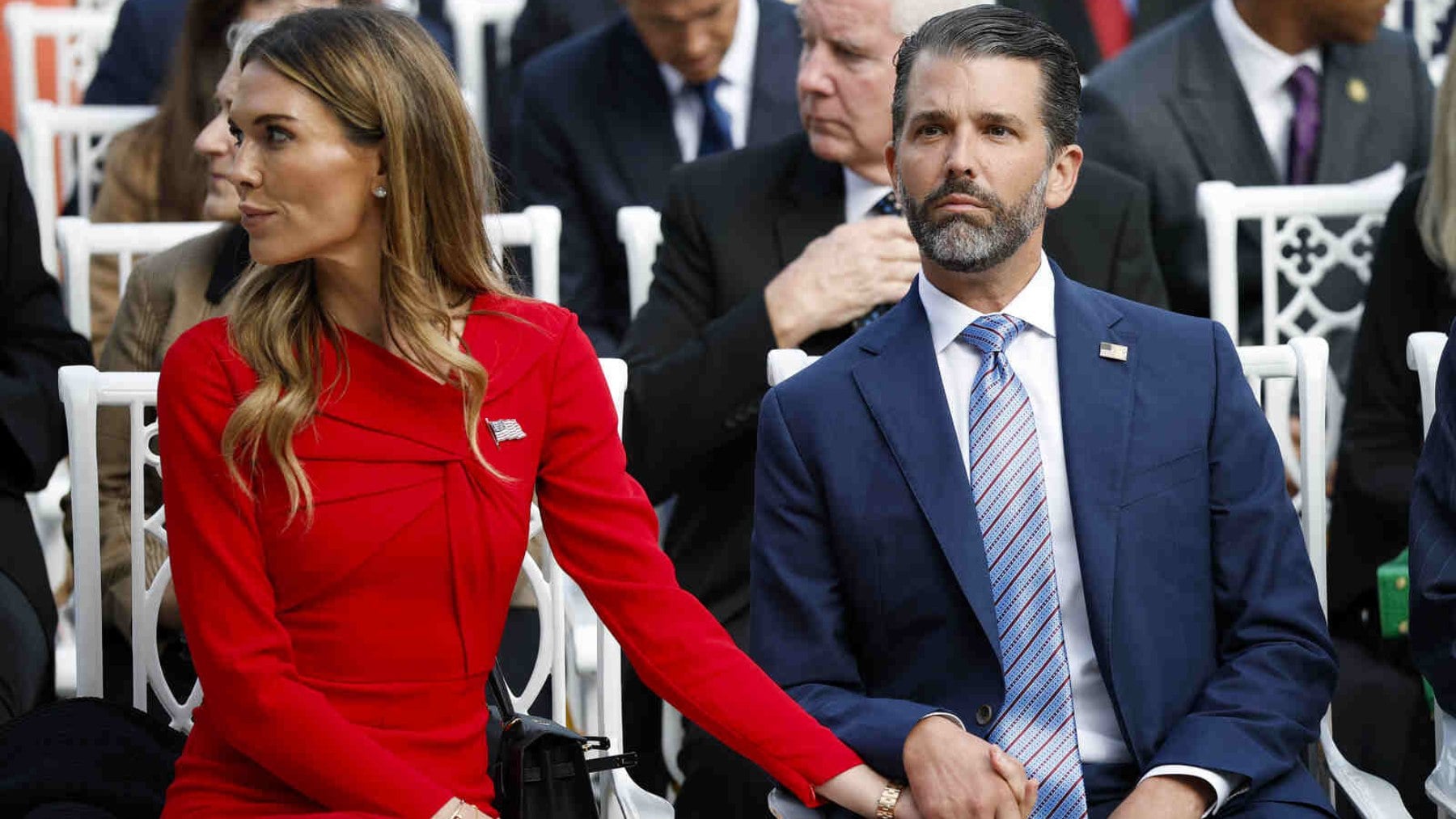 Donald Trump Jr. y Bettina Anderson. (Foto: Getty)