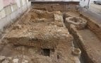 Muralla medieval, colegio catalán, restos medievales, historia