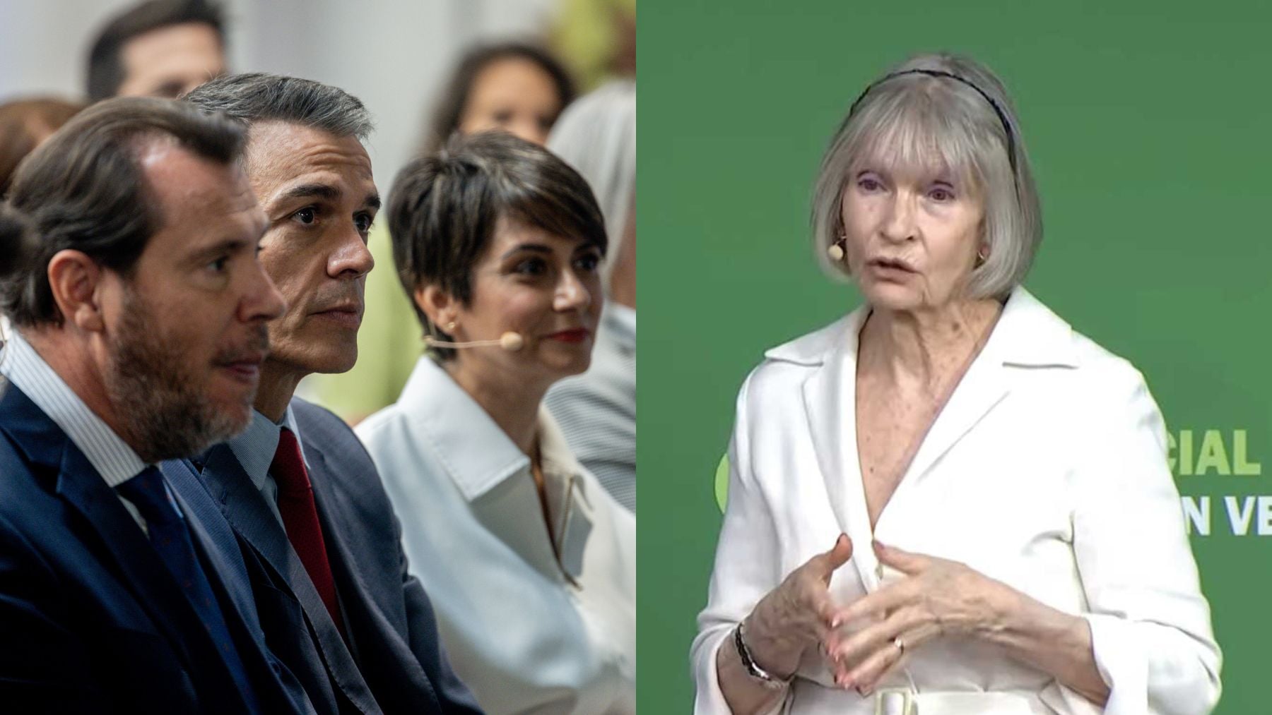 Una mujer elegida por el Gobierno para hablar ante Sánchez le pinta la cara en directo por asfixiar a los más vulnerables