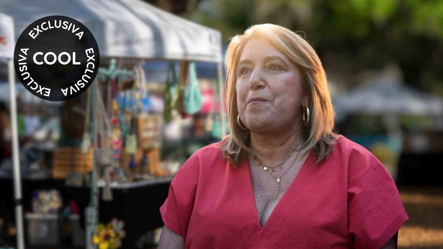Susana Díaz y un mercadillo. (Foto: Getty Images)