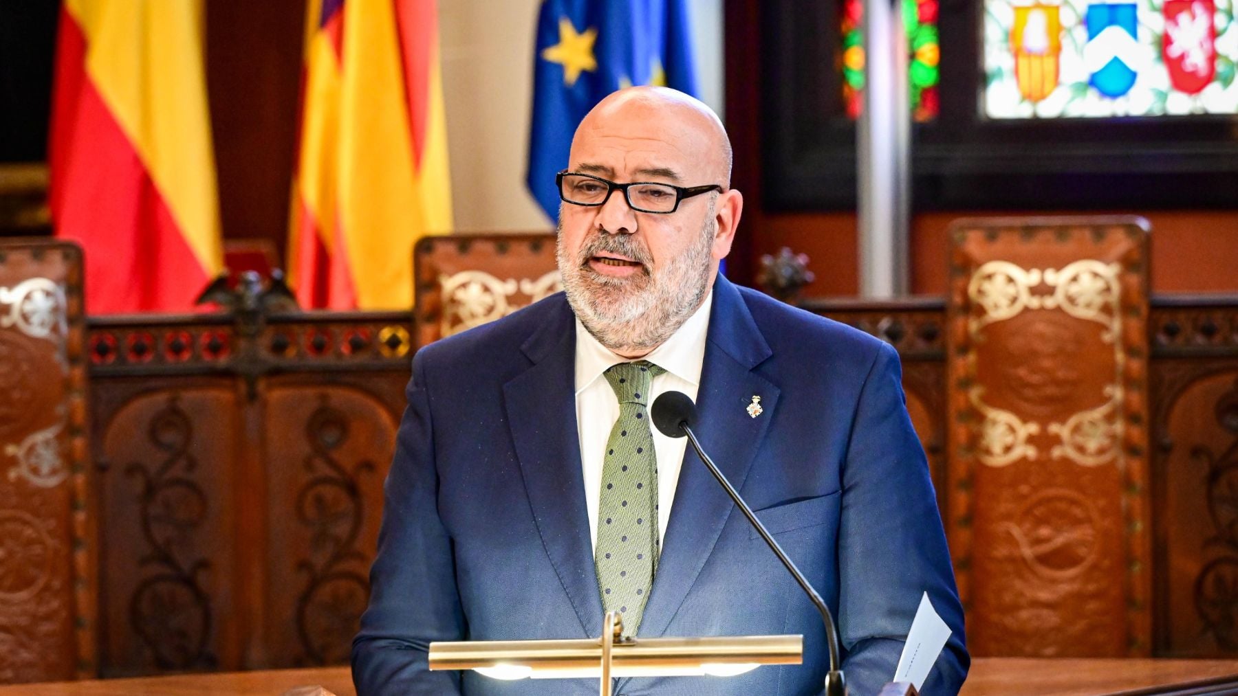 El alcalde de Palma, Jaime Martínez, en el Debate sobre el Estado de la Ciudad.