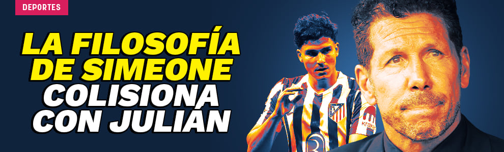 La filosofía de Simeone colisiona con Julián Álvarez