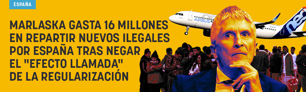Marlaska gasta 16 millones en repartir nuevos ilegales por España tras negar el efecto llamada de la regularización