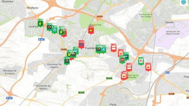 precio gasolina 1 junio Madrid