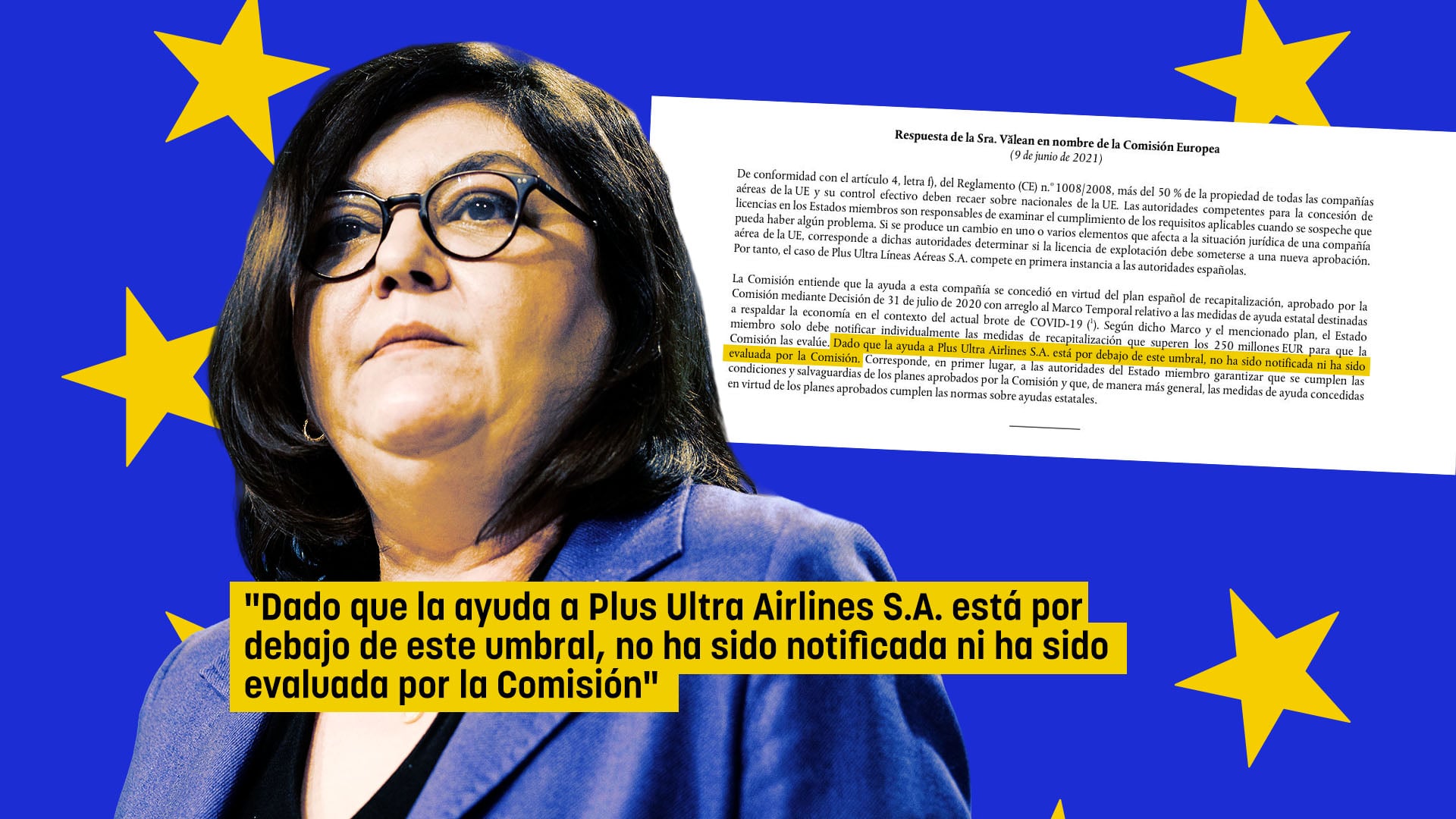 Bruselas desmiente al Gobierno: la Comisión Europea nunca evaluó el rescate de Plus Ultra