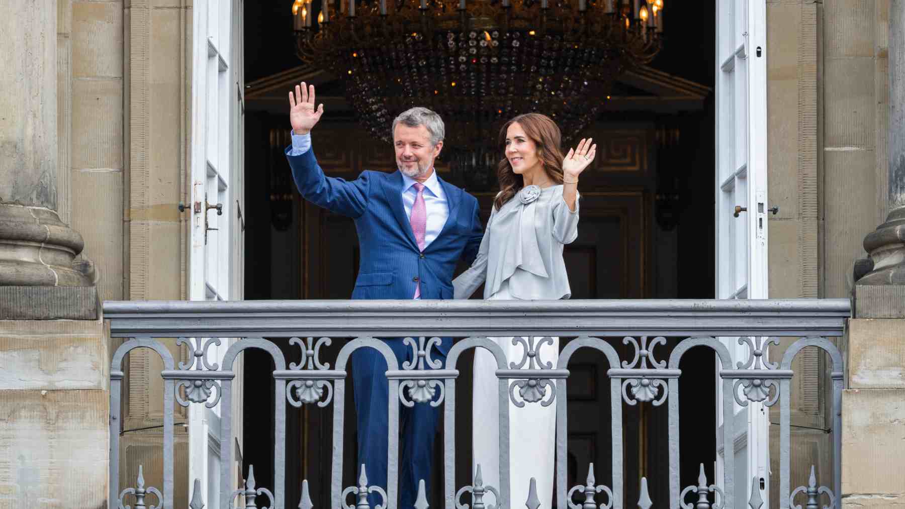Los reyes Federico y Mary de Dinamarca en Copenhagen. (Foto: Getty Images)