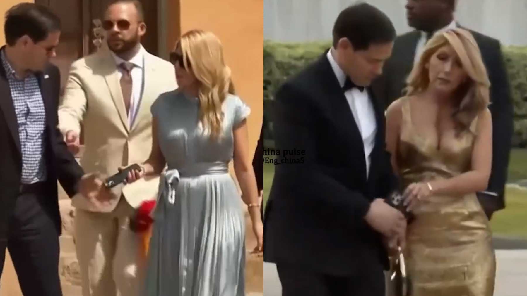 Marco Rubio, un marido que también le lleva el móvil a su mujer cuando no le cabe en el bolso