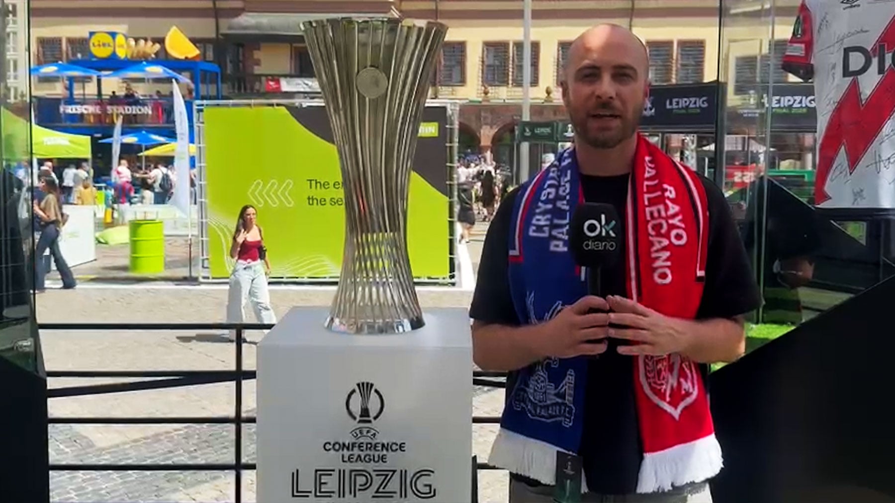 OKDIARIO ya está en Leipzig para vivir la final de la Conference League entre Rayo y Crystal Palace