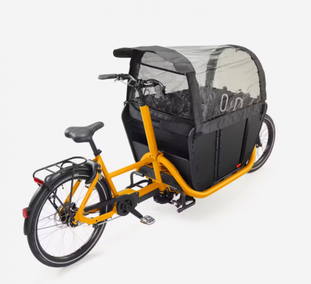 Bicicleta de carga cargobike El&eacute;ctrica Familiar Btwin F900E