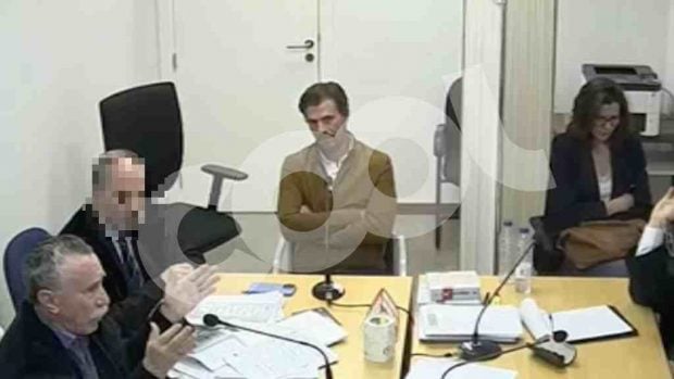 Rodolfo Sancho en su juicio con Silvia Bronchalo. (Foto: COOL)
