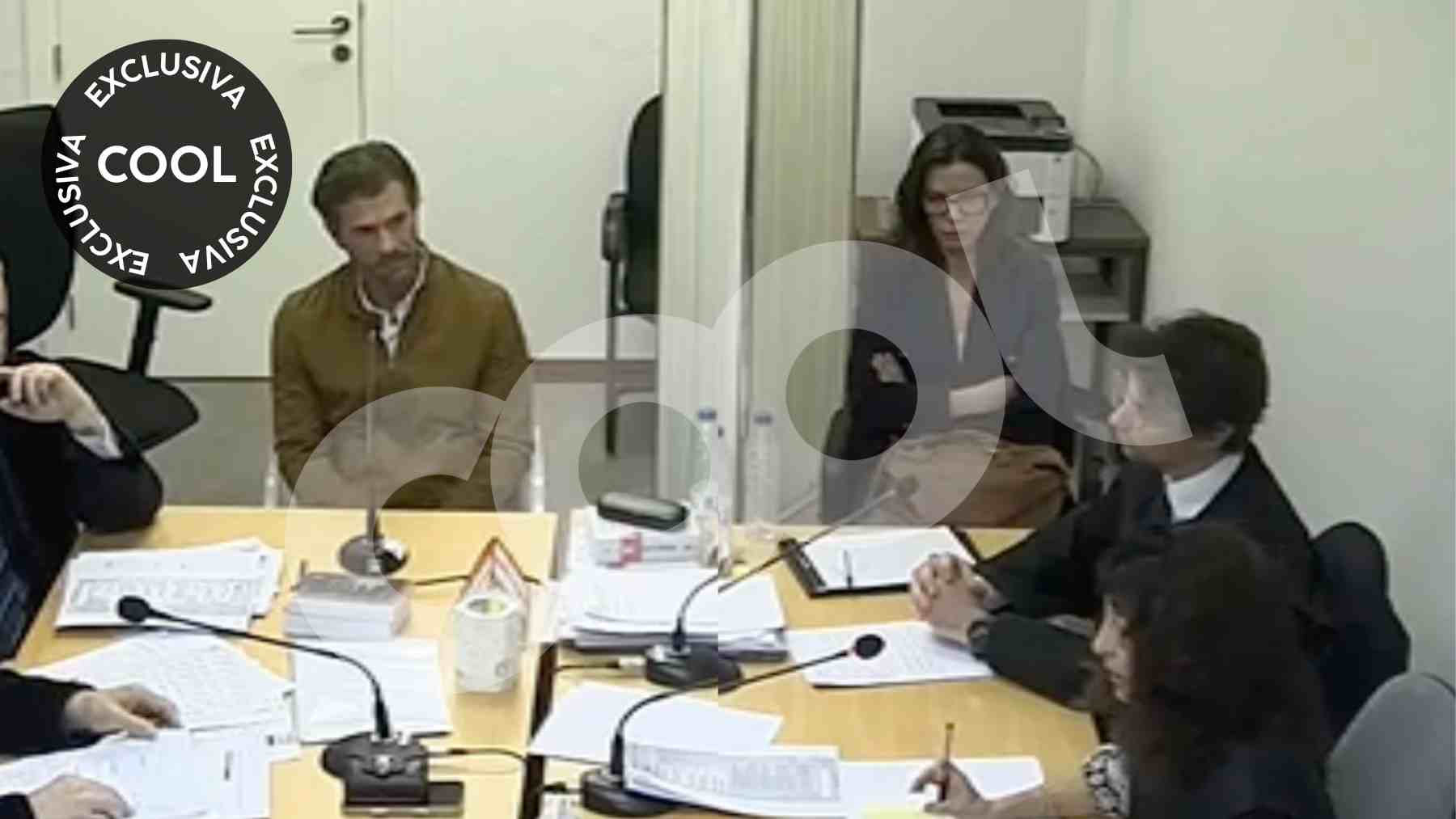 Rodolfo Sancho y Silvia Bronchalo en el juzgado de Violencia sobre la Mujer número 1 de Alcobendas. (Foto: COOL)