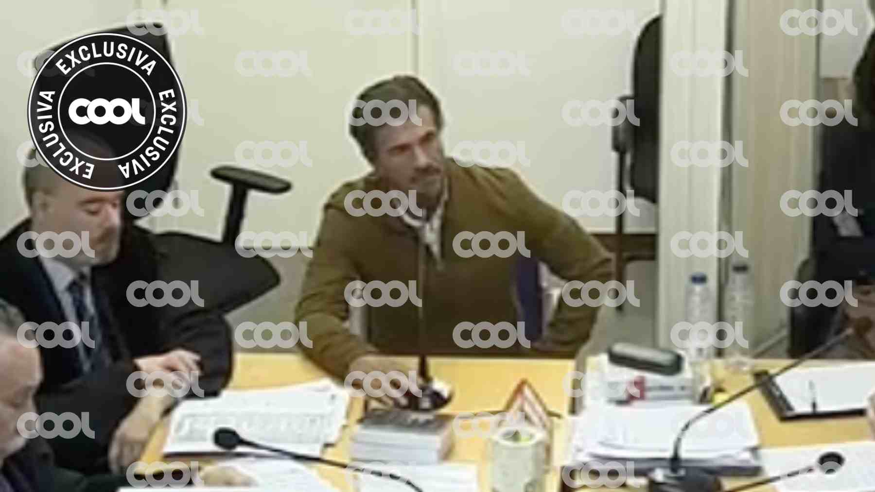 Rodolfo Sancho en el juicio con Silvia Bronchalo. (Foto: COOL)