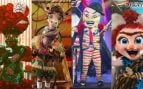 Clavel, Jirafa, Momia y Troglodita, las tres máscaras finalistas de Mask Singer 2026 (Atresmedia).