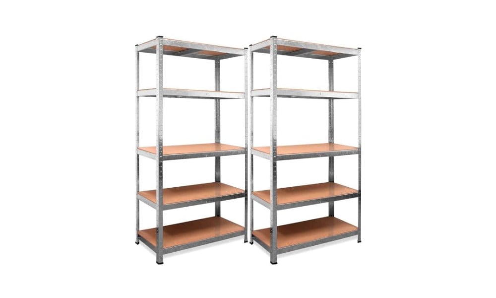 Pack de 2 estanter&iacute;as met&aacute;licas galvanizadas