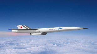 Concepto de avión de pasajeros hipersónico. Fotografía: ©JAXA