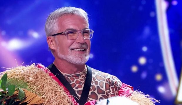 David Cantero era Jirafa en Mask Singer 5. (Atresmedia)