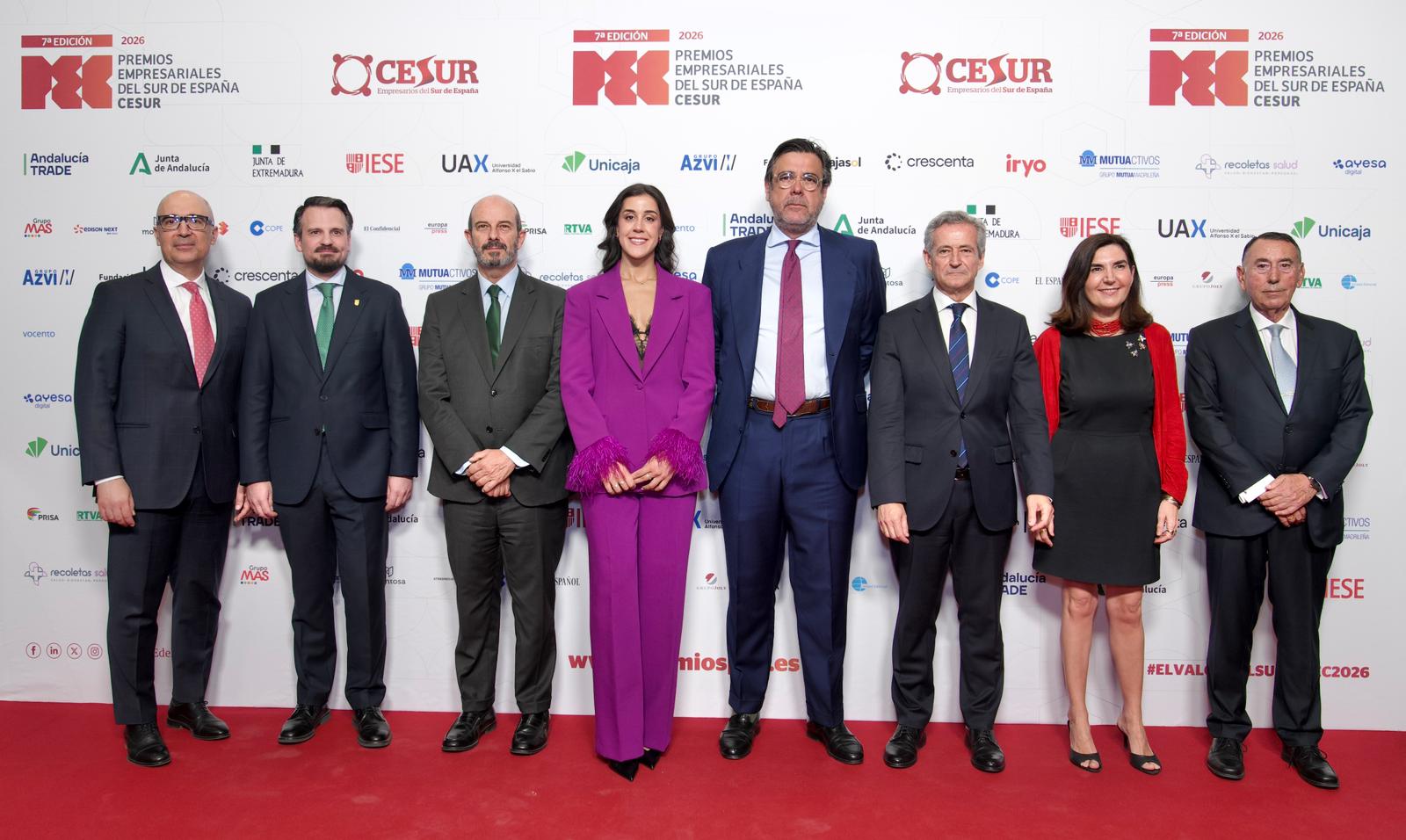 Cesur exhibe el valor empresarial de Andalucía y Extremadura en la VII edición de los Premios PEC