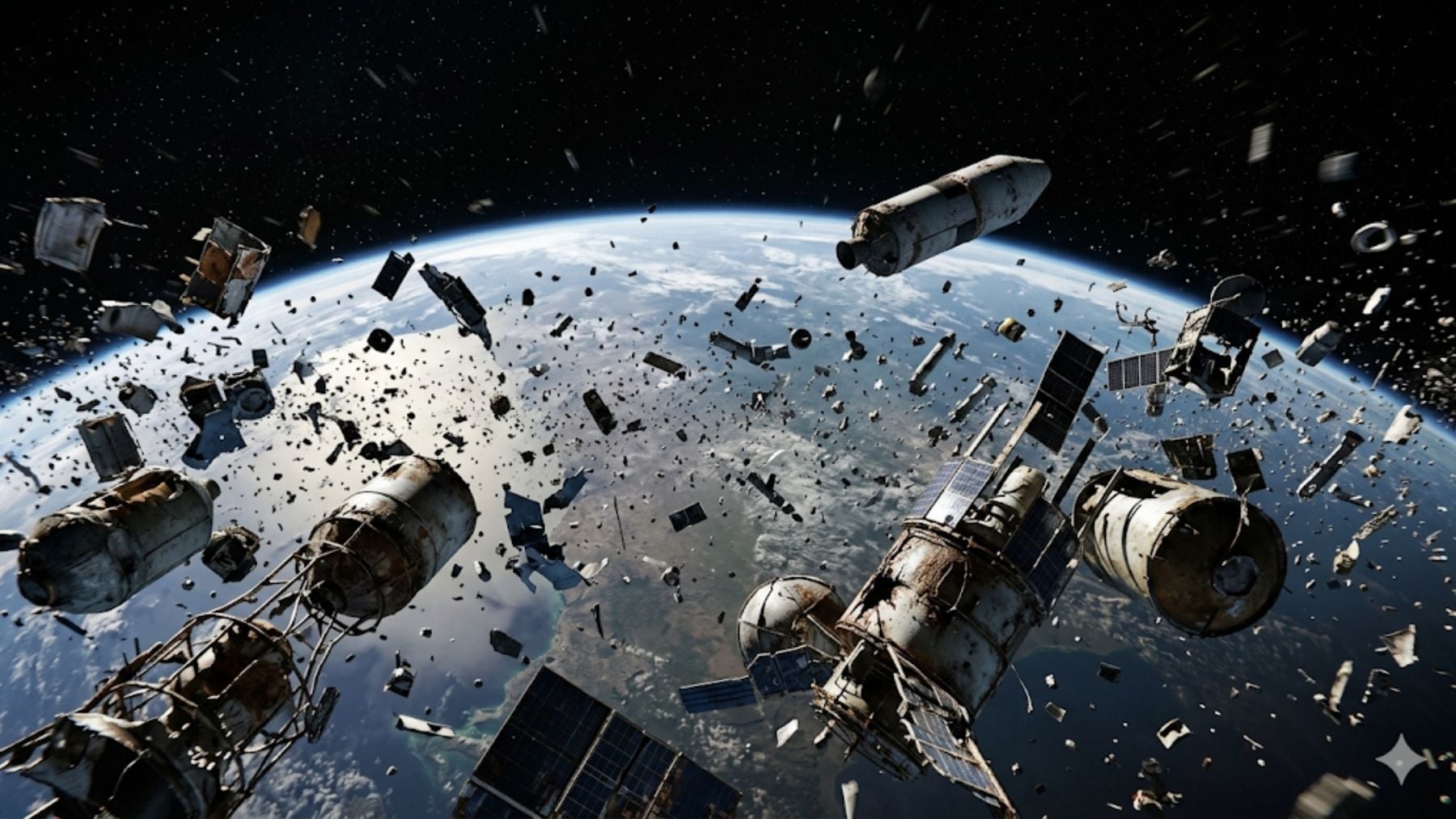 Los expertos se echan las manos a la cabeza: casi el 50% de todo lo que orbita alrededor de la Tierra es basura espacial