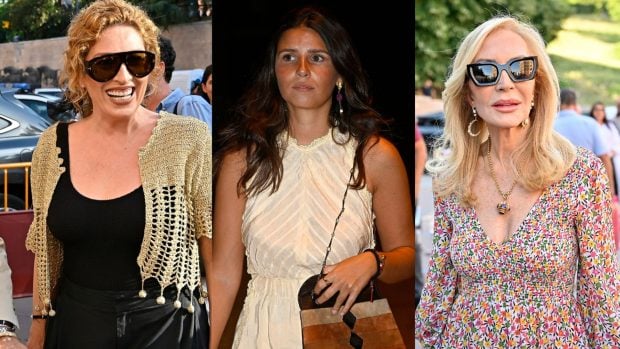 Estrella Morente, Tana Rivera y Carmen Lomana. (Fotos: Europa Press)
