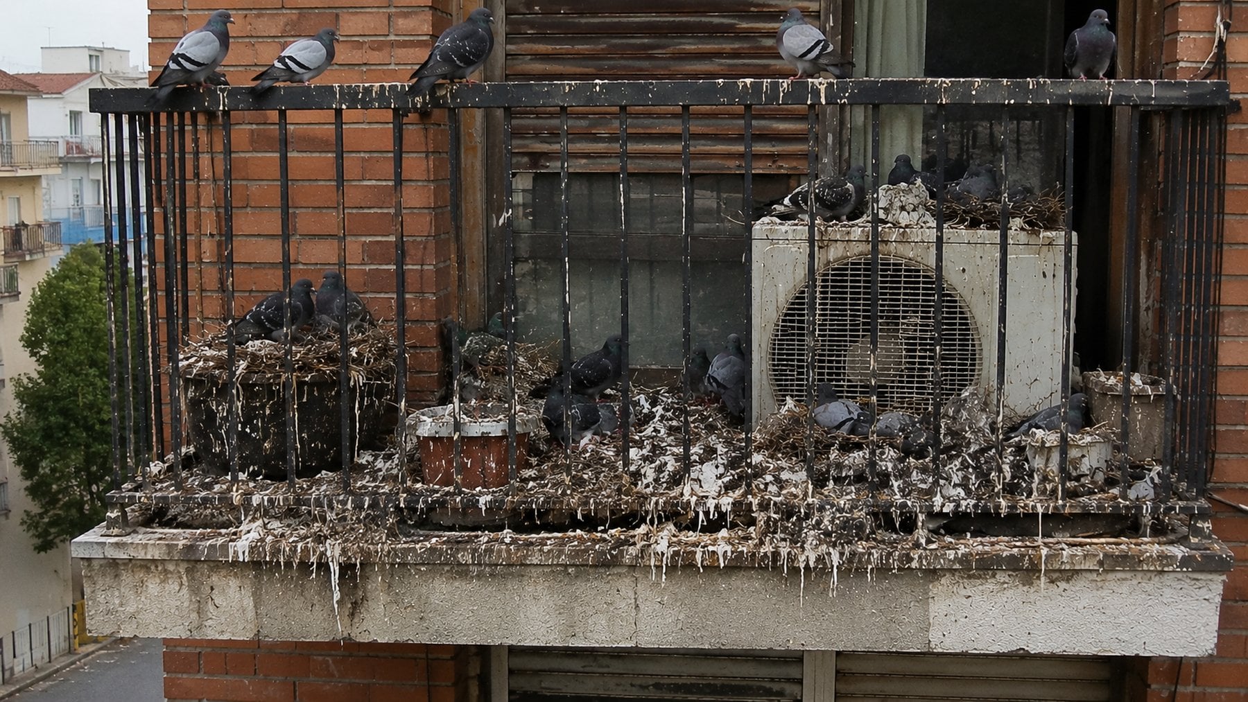Recreación palomas.