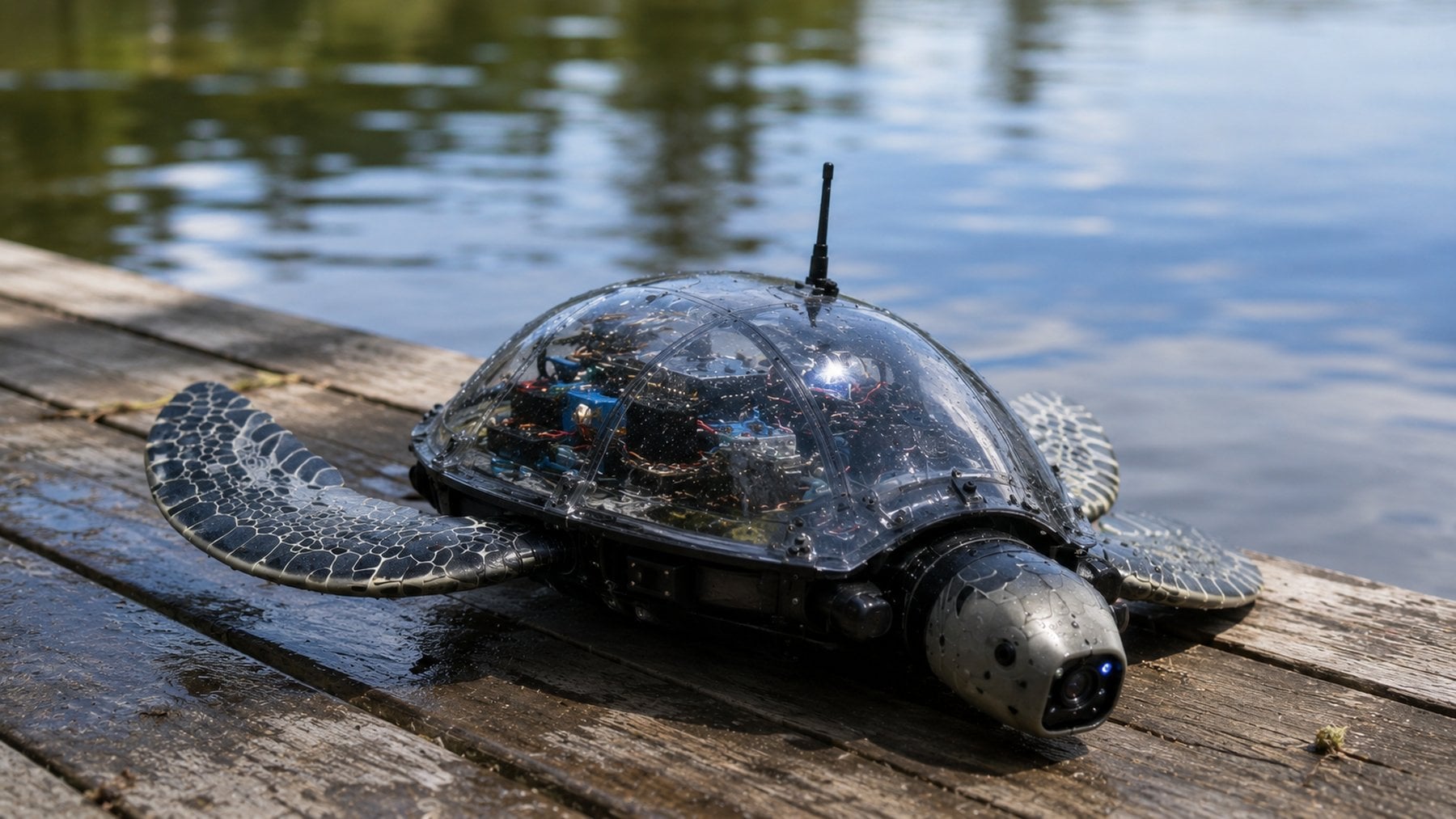 Un joven canadiense de 15 años construye un robot-tortuga con IA que detecta amenazas en los ecosistemas de los ríos
