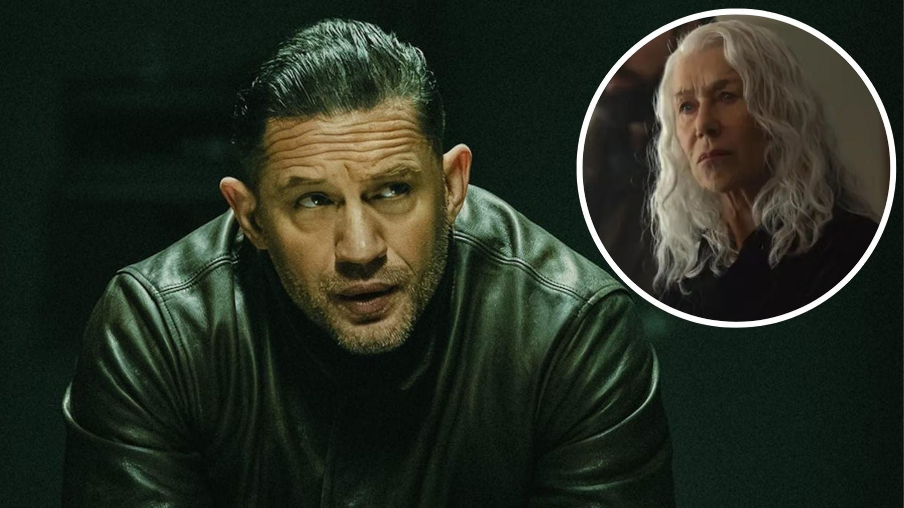 Tom Hardy y Helen Mirren en ‘Tierra de mafiosos’. (SkyShowtime)
