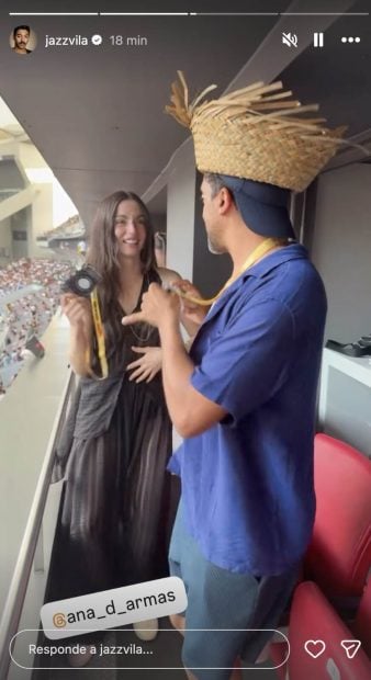 Jazz Vila y Ana de Armas en el concierto de Bad Bunny