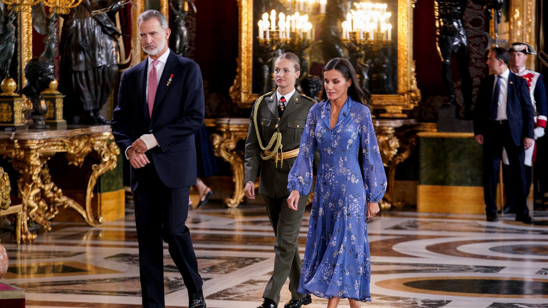 Los Reyes de España y la princesa Leonor. (Foto: Europa Press)