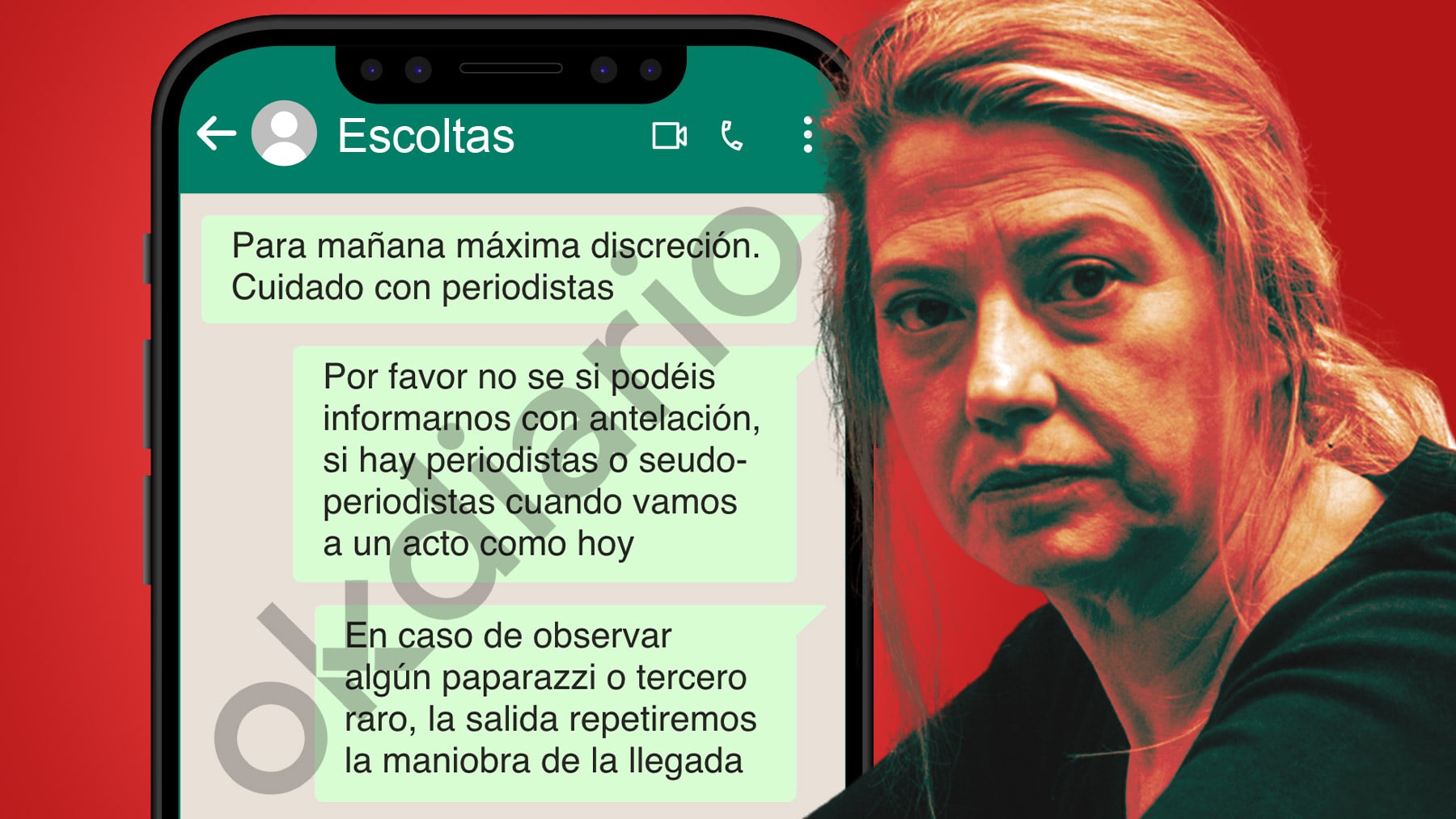 Los whatsapps de la asesora de Begoña con sus escoltas: Máxima discreción, avisad si hay pseudoperiodistas