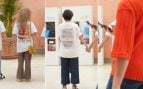 Protesta en el Thyssen contra una exposición de la ONU sobre Palestina que omite la masacre de Hamás en Israel