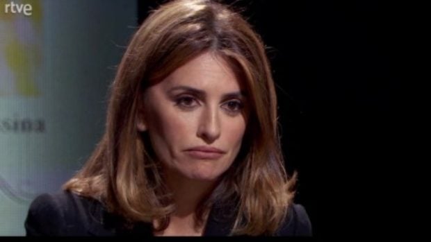 Penélope Cruz en un programa. (Foto: YouTube)