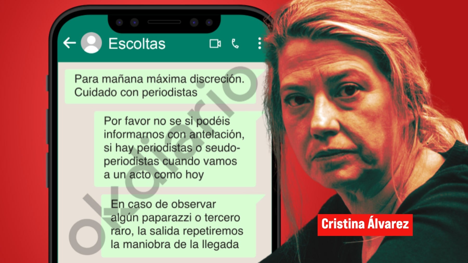 Los whatsapps de la asesora de Begoña con sus escoltas: Máxima discreción, avisad si hay pseudoperiodistas