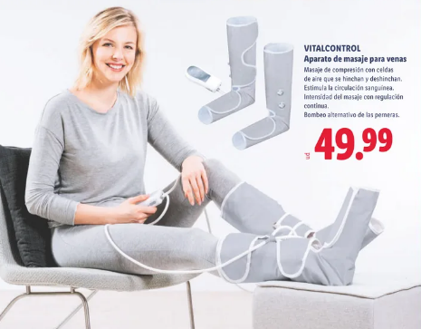 La máquina de presoterapia de Lidl.